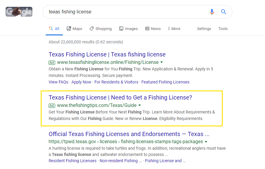 Texas Non Resident Fishing License Fees - All About Fishing 